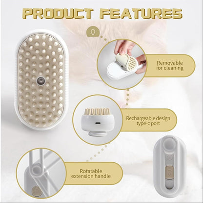 Pet Spa Steam Brush Dog & Cat
